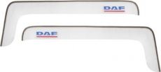 Дефлекторы REIN для окон (накладной скотч 3М) (2 шт.) DAF XF 95 1998-2021 (короткий) Прозрачный